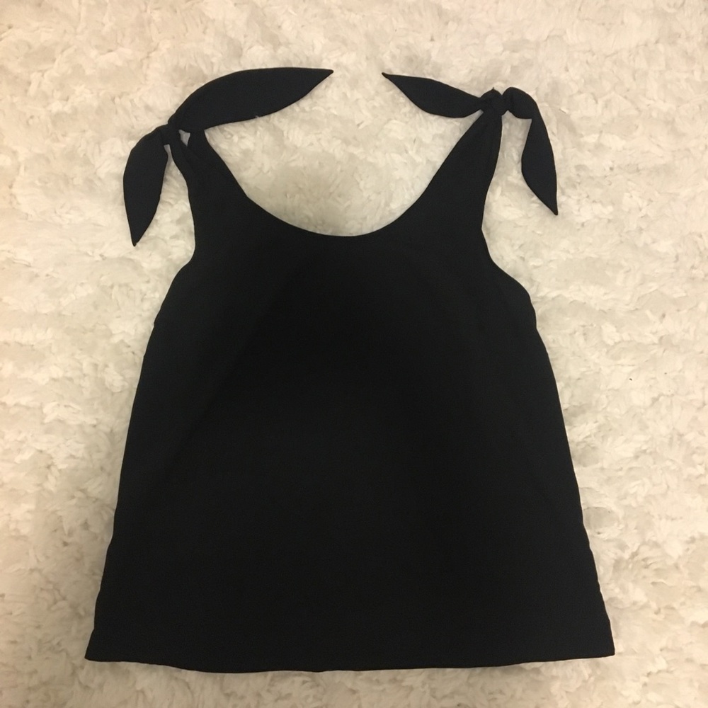 Cute Black Loose Tank